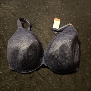 Cacique collection Lace Underwire Bra - Deep Blue